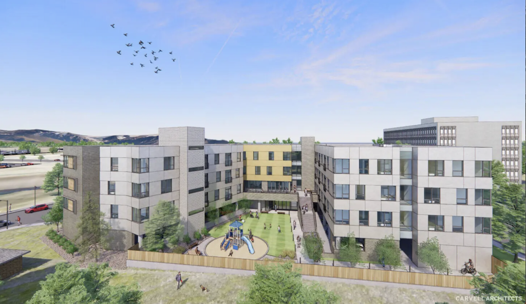 South Platte Apartment Rendering. 
